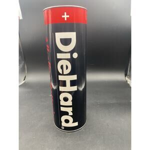 VTG 12" DieHard Alkaline Batteries Hard Cardboard Collectible Coin Bank.